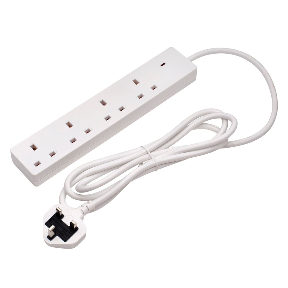 Four Socket Extension Lead with Neon Indicator, 2m : Model No. CEDTS4213M