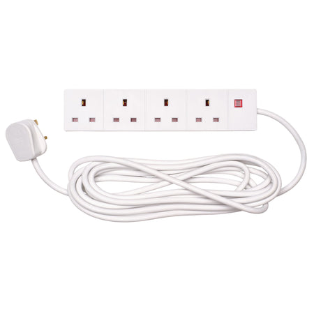 Four Socket Extension Lead with Neon Indicator, 5m : Model No. CEDTS4513M