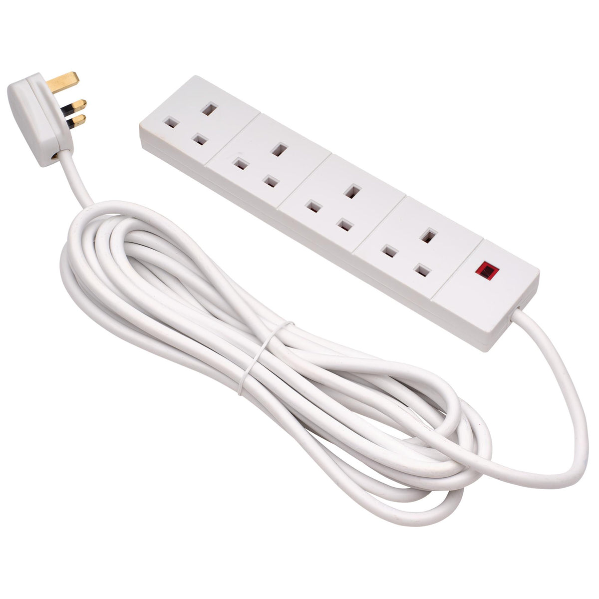 Four Socket Extension Lead with Neon Indicator, 5m : Model No. CEDTS4513M