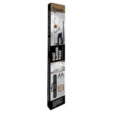 ROLLINGDOG Dust Barrier Poles, 1.4-3.3m (7 Piece) : Model No. 40085