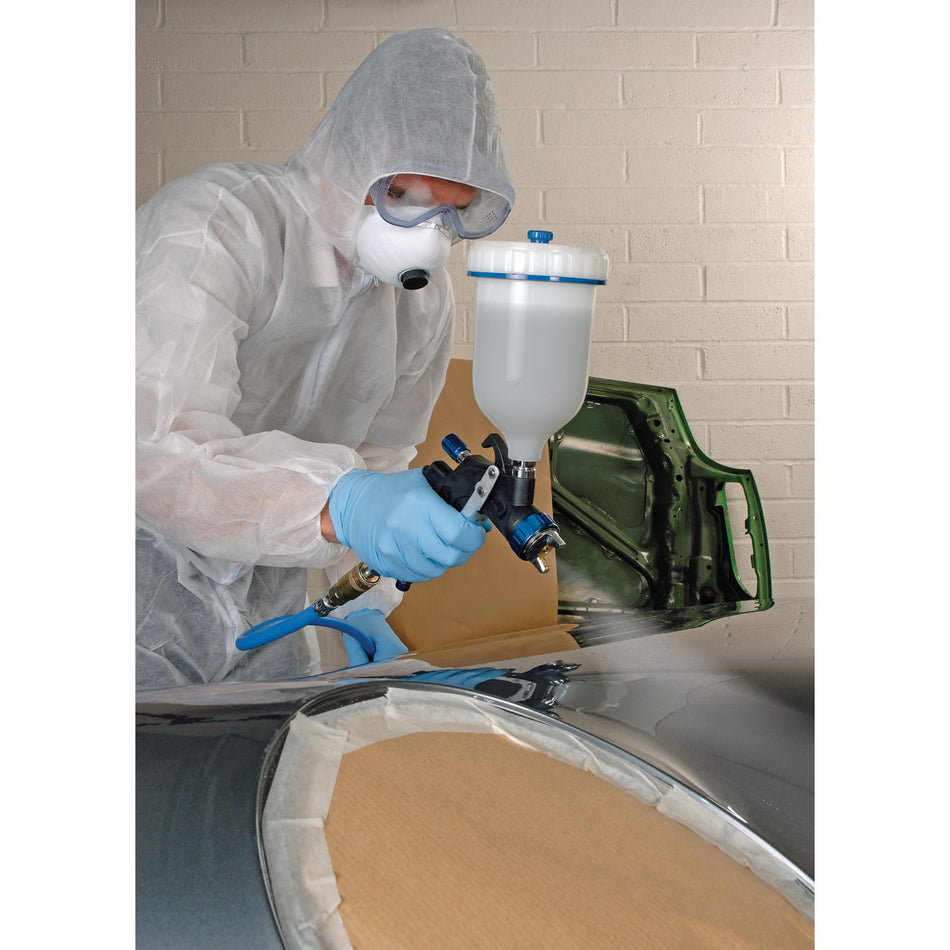 DRAPER HVLP Air Spray Gun with Composite Body and 600ml Gravity Fed Hopper: Model No.GSG5-COMP-600