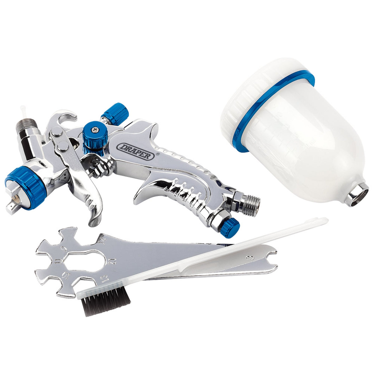 DRAPER 100ml Gravity Feed HVLP Air Spray Gun: Model No.GSG5-100