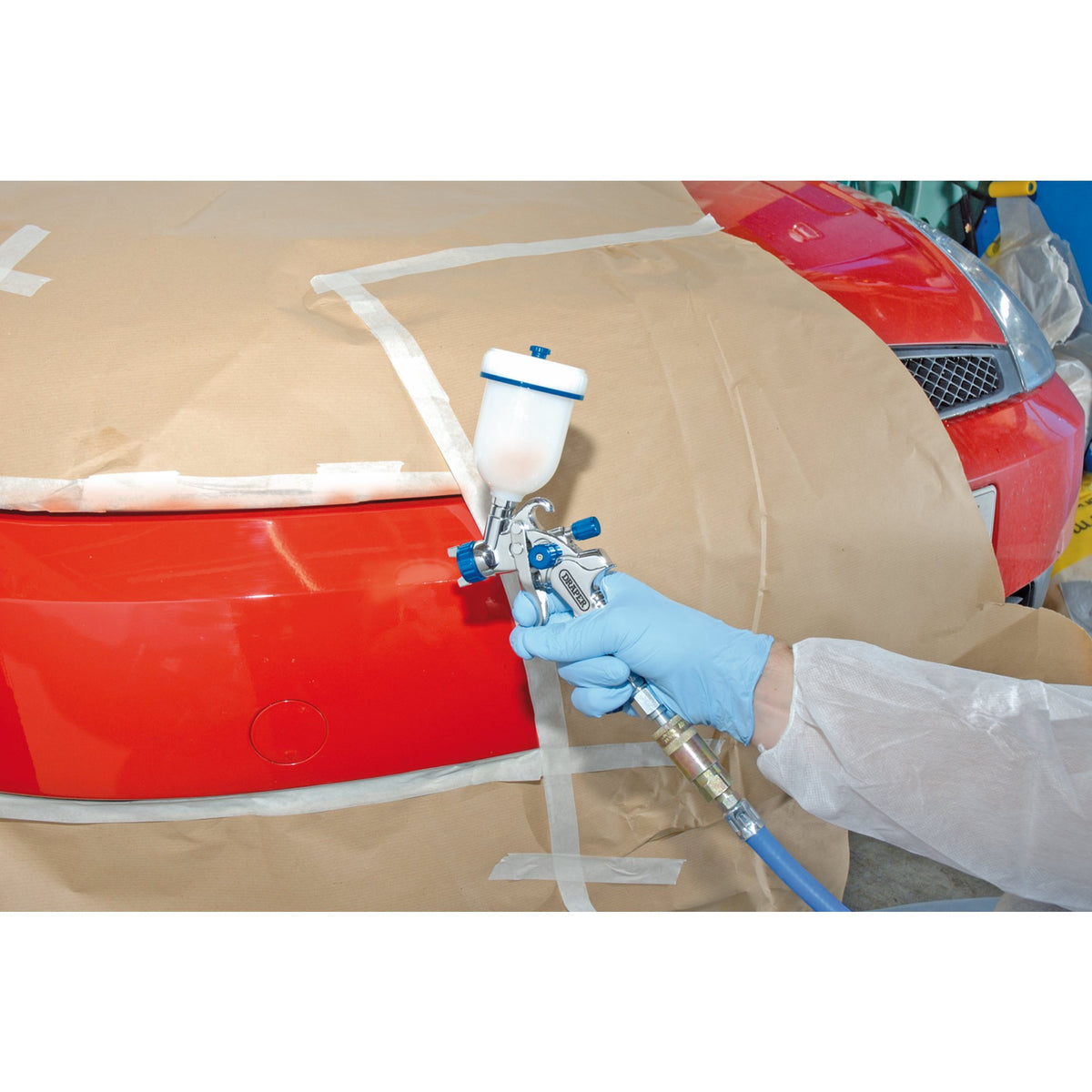 DRAPER 100ml Gravity Feed HVLP Air Spray Gun: Model No.GSG5-100