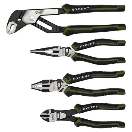 Draper Expert High Leverage Pliers Set with Water Pump Pliers in EVA Foam Tray (4 Piece) : Model No. PL-EX/HLP-EVA