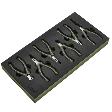Draper Expert Mini Pliers Set in EVA Foam Tray (6 Piece) : Model No. PL-EX/MP-EVA