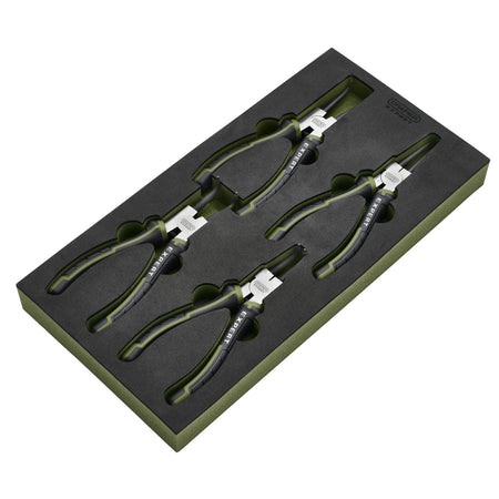 Draper Expert Circlip Pliers Set in EVA Foam Tray, 180mm (4 Piece) : Model No. PL-EX/CP-EVA