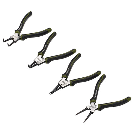 Draper Expert Circlip Pliers Set in EVA Foam Tray, 180mm (4 Piece) : Model No. PL-EX/CP-EVA