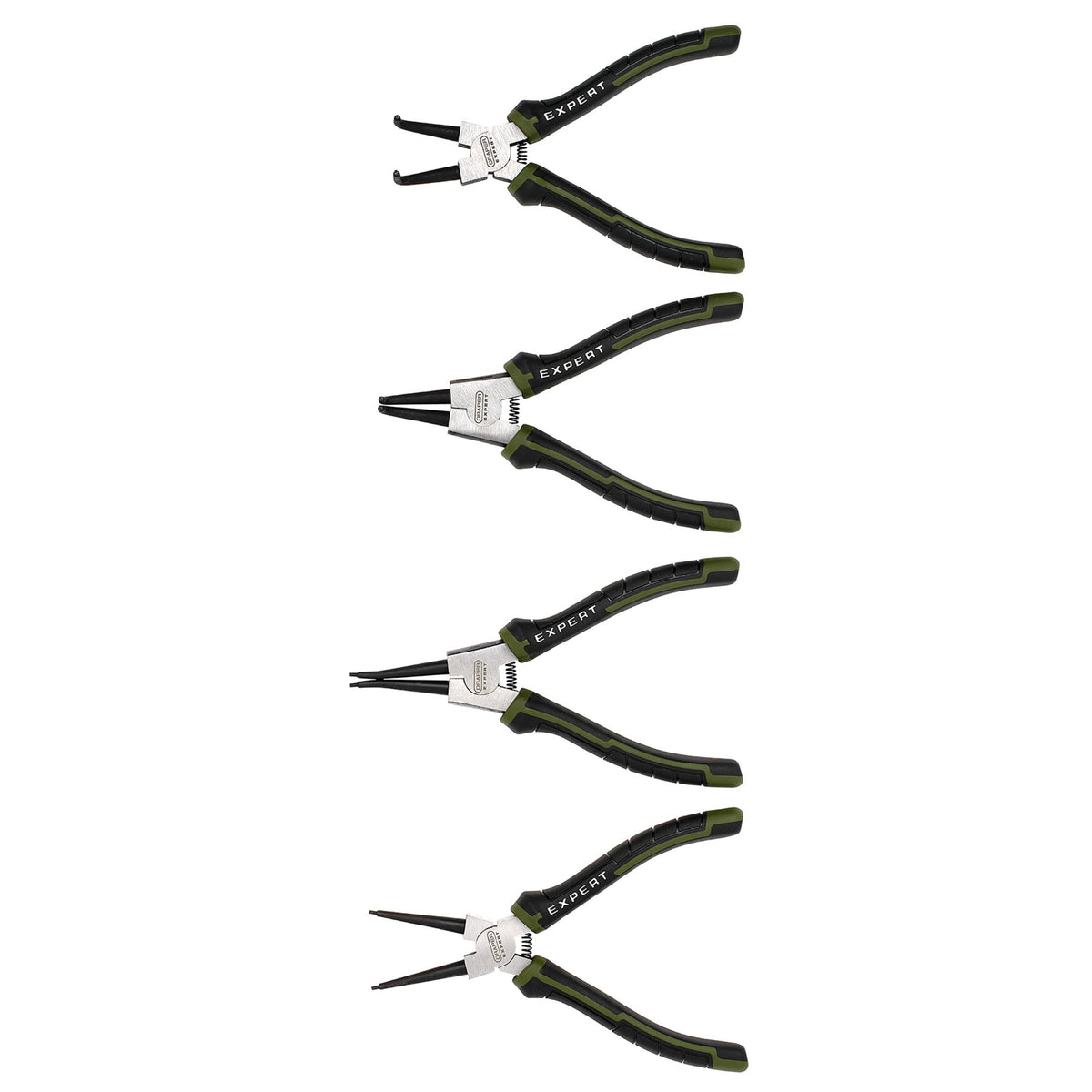 Draper Expert Circlip Pliers Set in EVA Foam Tray, 180mm (4 Piece) : Model No. PL-EX/CP-EVA