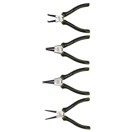 Draper Expert Circlip Pliers Set in EVA Foam Tray, 180mm (4 Piece) : Model No. PL-EX/CP-EVA