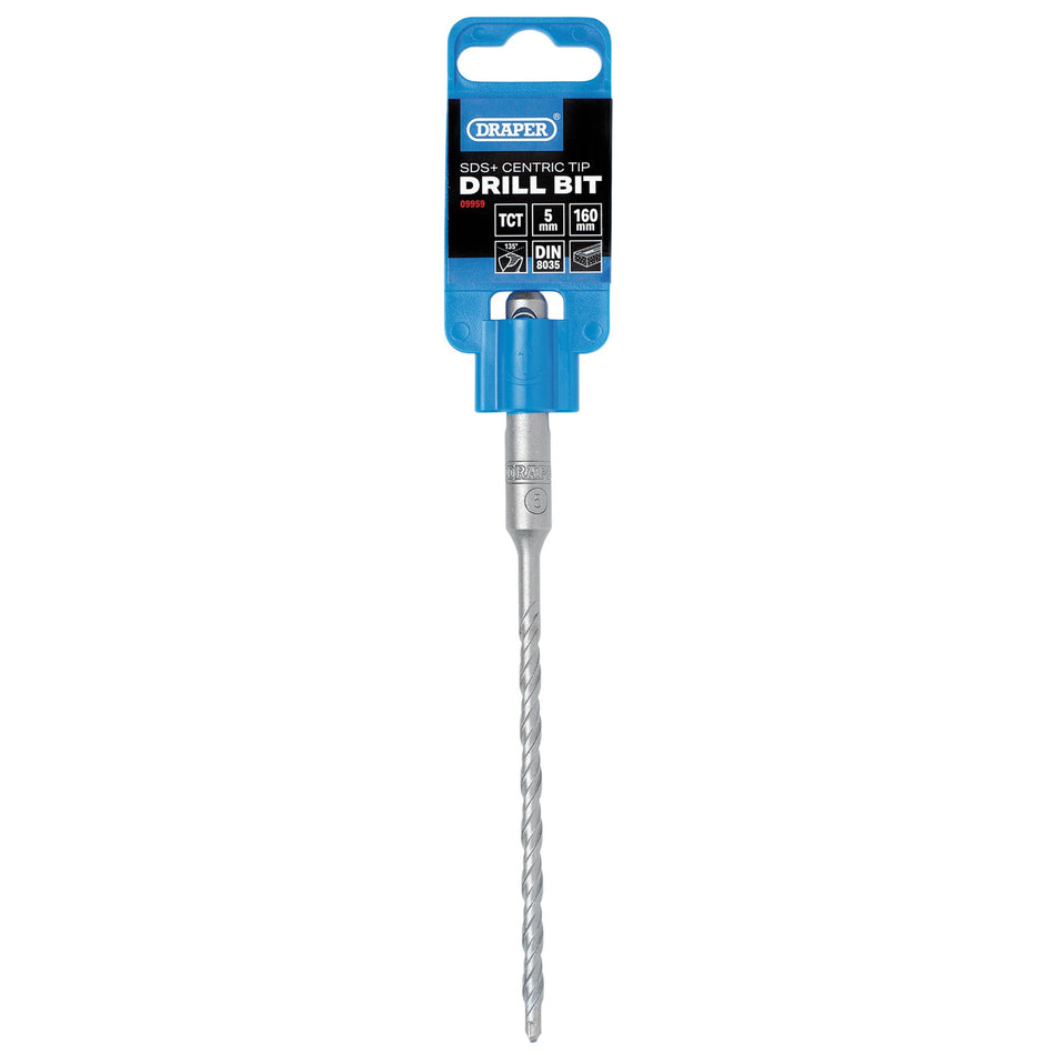 SDS Plus Centric Tip Drill Bit, 5.0 x 160mm: No.DBSDSC