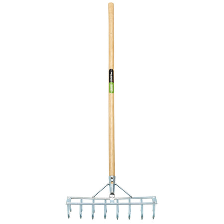 Long Handled Steel Harrow Rake and Scarifier : Model No. GHR
