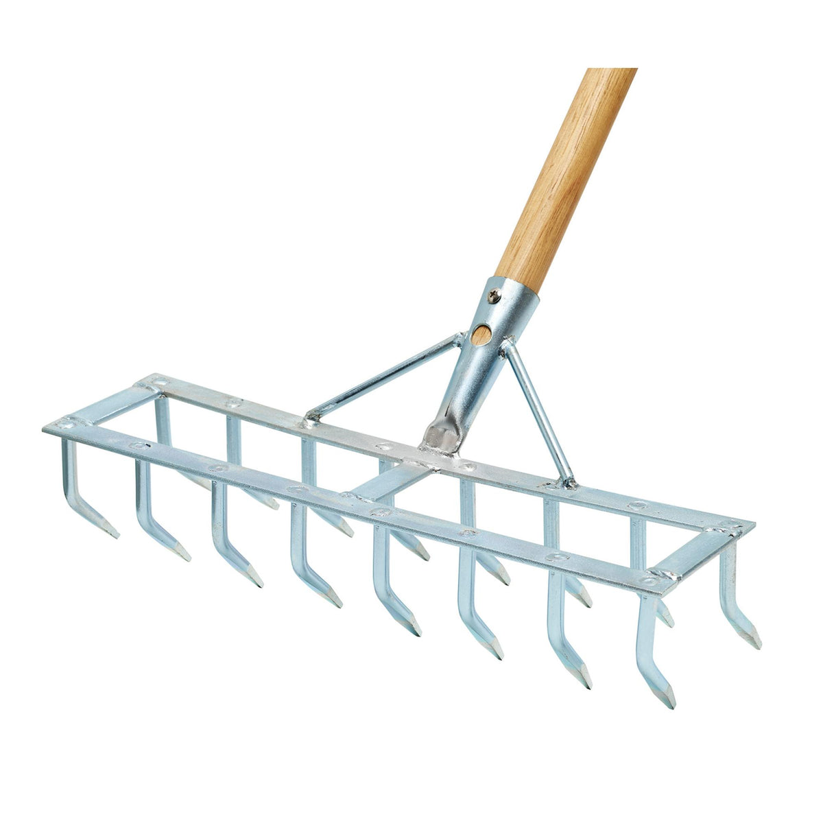 Long Handled Steel Harrow Rake and Scarifier : Model No. GHR