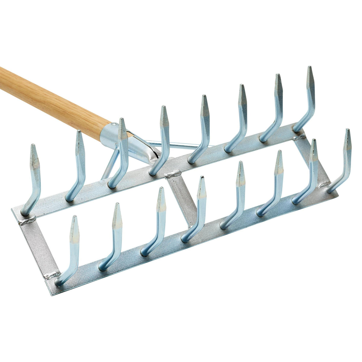 Long Handled Steel Harrow Rake and Scarifier : Model No. GHR