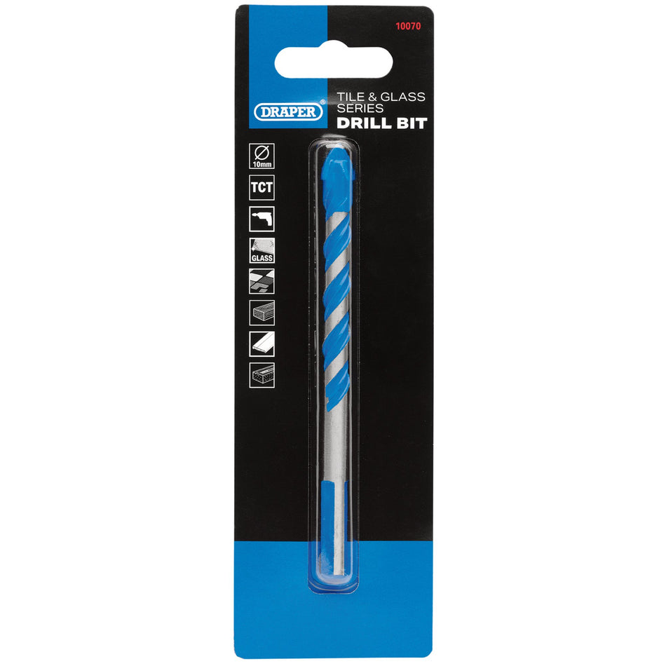 TCT Tile and Glass Drill Bit, 10.0 x 119mm: No.DBTGS