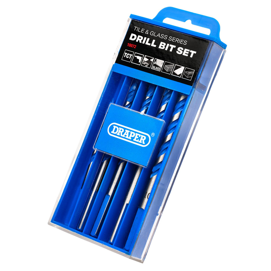 TCT Tile and Glass Drill Bit Set (6 Piece): No.DBTGS1