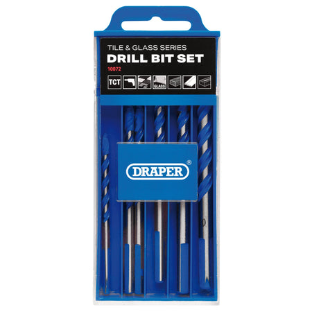 TCT Tile and Glass Drill Bit Set (6 Piece): No.DBTGS1