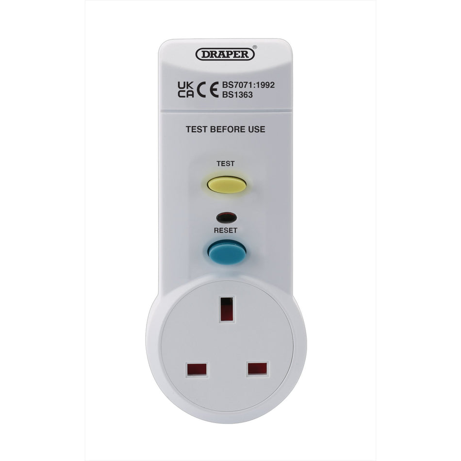 RCD Adaptor, 220-250v/50Hz, 13 AMP : Model No. RCD3/B