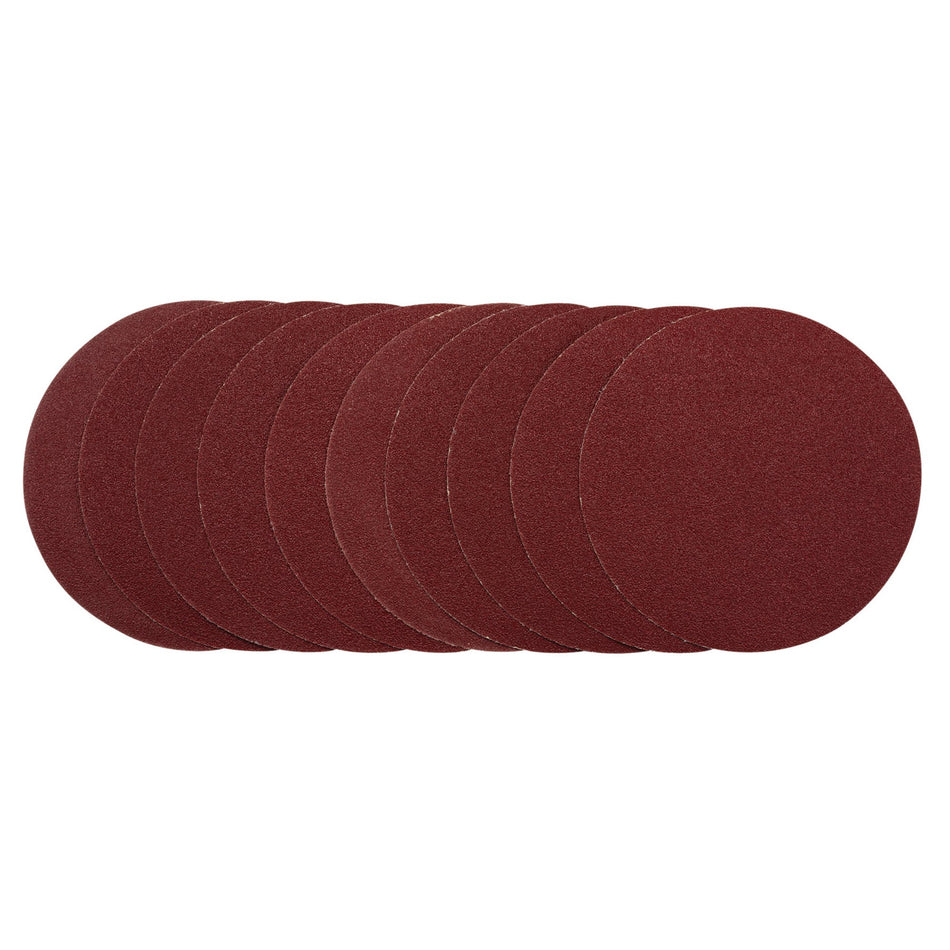 DRAPER Sanding Discs, 200mm, 40 Grit (Pack of 10) Model No. SDHAL200