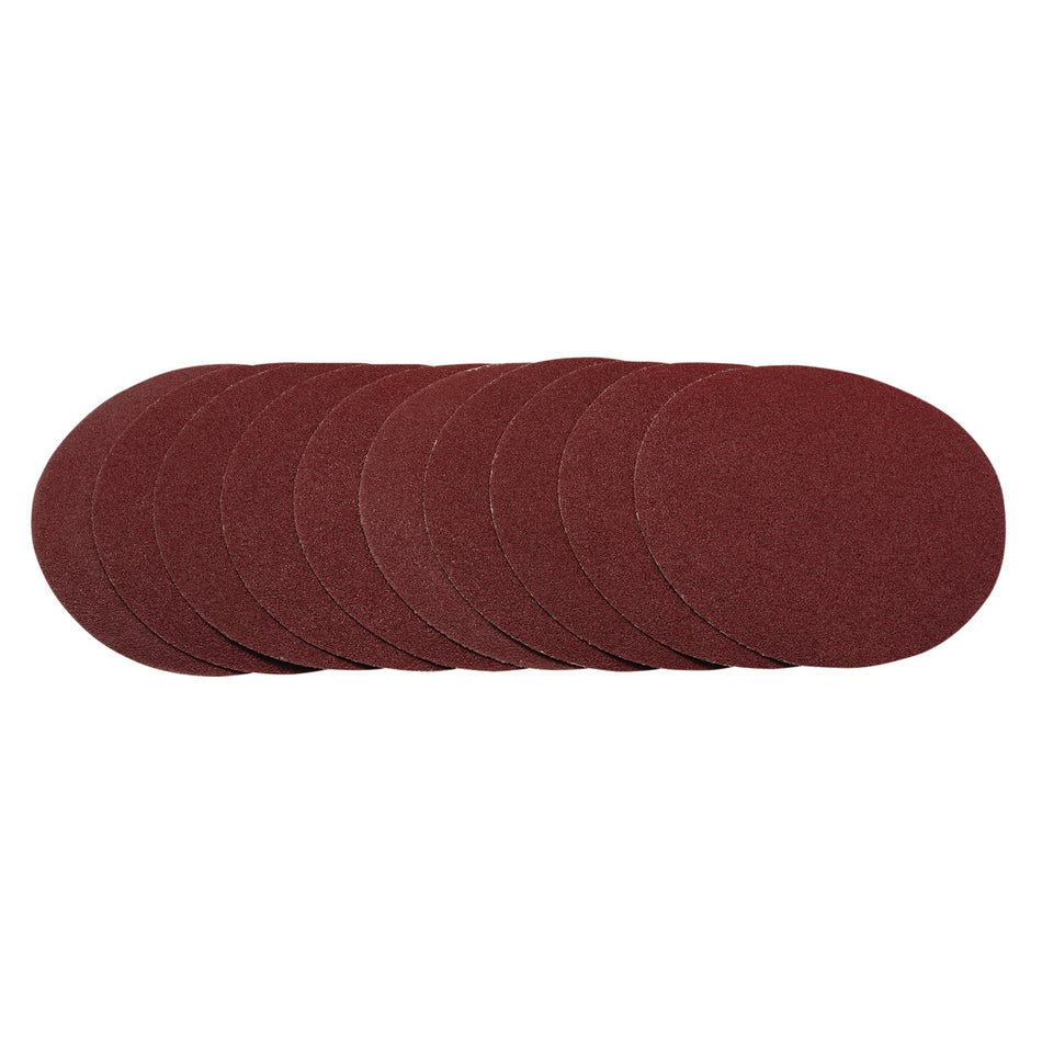 DRAPER Sanding Discs, 200mm, 40 Grit (Pack of 10) Model No. SDHAL200
