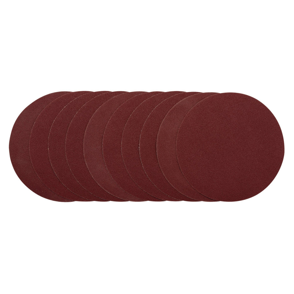 DRAPER Sanding Discs, 200mm, 80 Grit (Pack of 10) Model No. SDHAL200