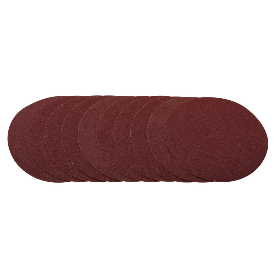 DRAPER Sanding Discs, 200mm, 80 Grit (Pack of 10) Model No. SDHAL200