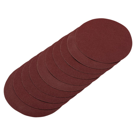 DRAPER Sanding Discs, 200mm, 80 Grit (Pack of 10) Model No. SDHAL200