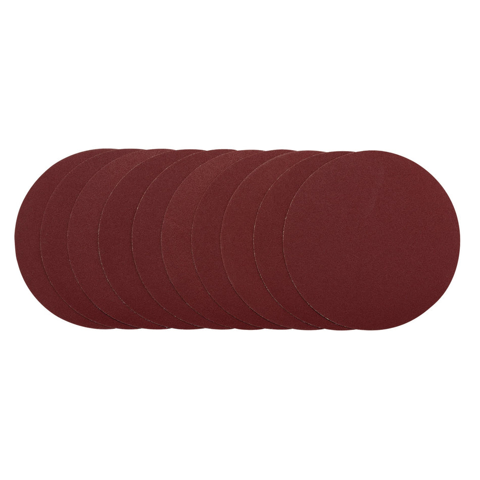 DRAPER Sanding Discs, 200mm, 120 Grit (Pack of 10) Model No. SDHAL200