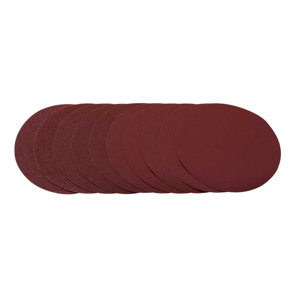 DRAPER Sanding Discs, 200mm, Assorted Grit (Pack of 10) Model No. SDHAL200