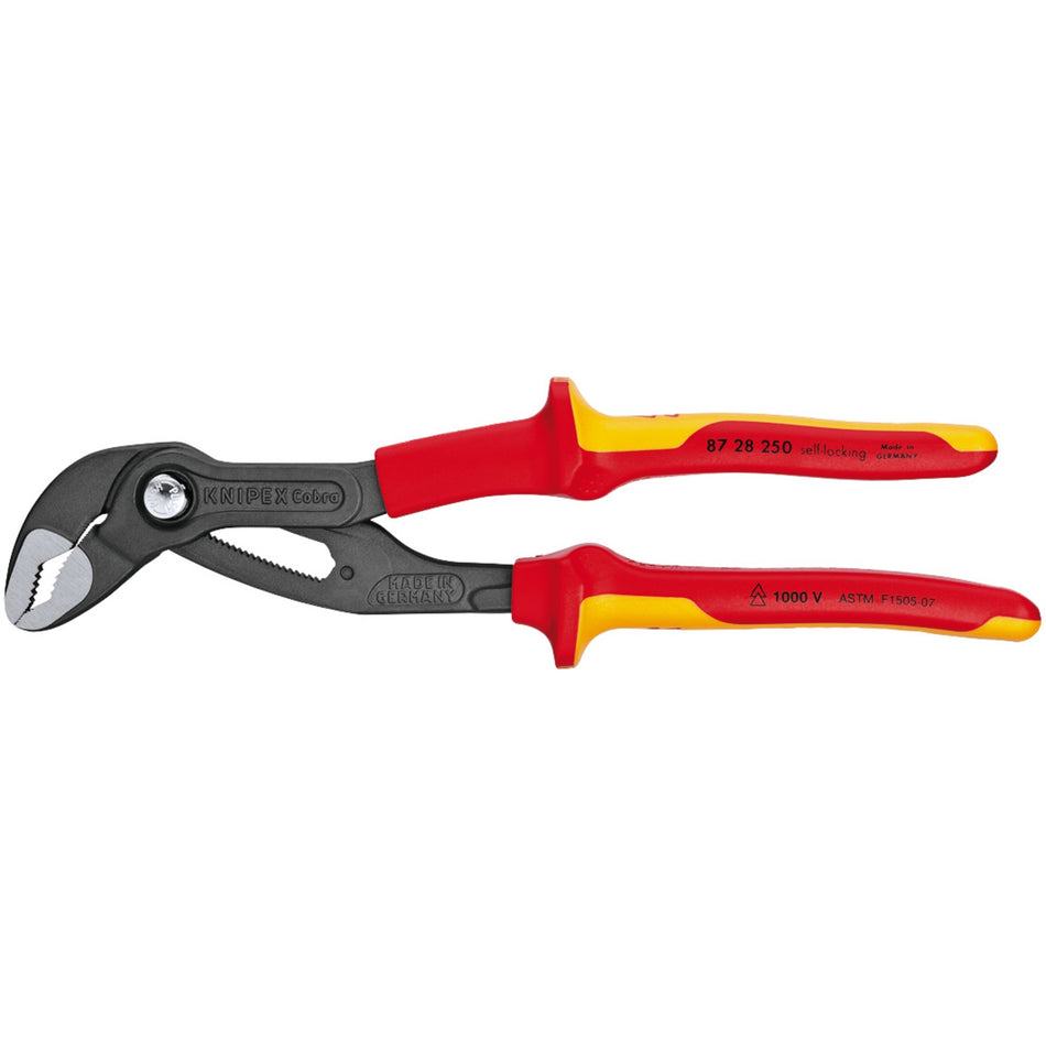 Knipex 250mm Fully Insulated Cobra® Waterpump Pliers : Model No.87 28 250UKSBE