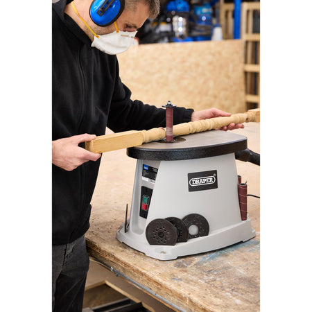 DRAPER 450W 230V Bench Mounted Bobbin Sander: Model No.BBS450A