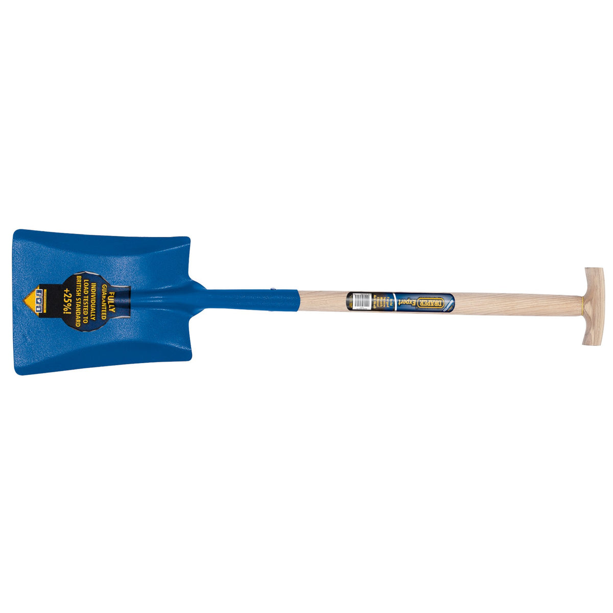 DRAPER Square Mouth Tee Handled Shovel with Ash Shaft: Model No.SMSOS-WH/H