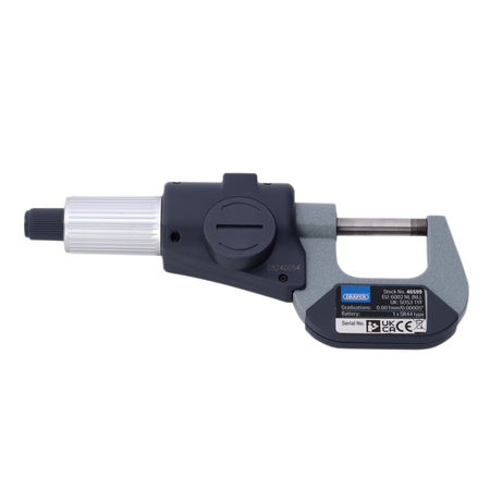 Draper Expert Digital External Micrometer, 0-25mm