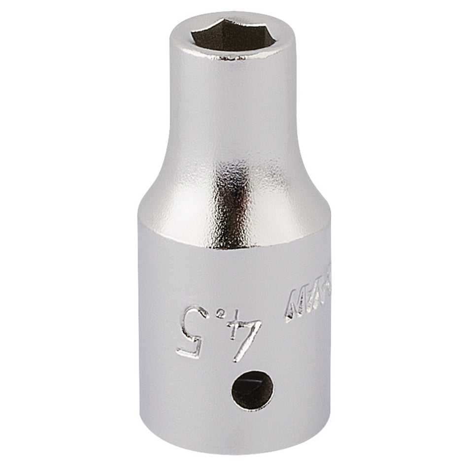 4.5mm 1/4in. Square Drive Hexagon Socket: Model No.1455
