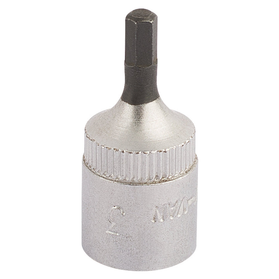 3mm 1/4in. Square Drive Hexagon Screwdriver Socket: Model No.1455-IN