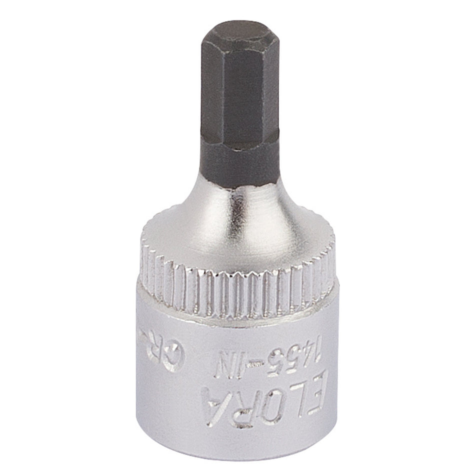 4mm 1/4in. Square Drive Hexagon Screwdriver Socket: Model No.1455-IN