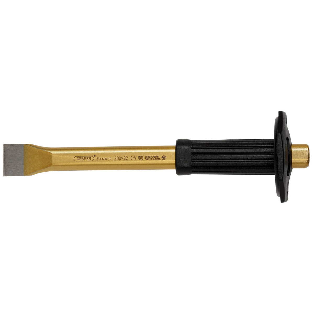 DRAPER Expert 300mm x 32mm Flat Cold Chisel with Hand Grip: Model No.109
