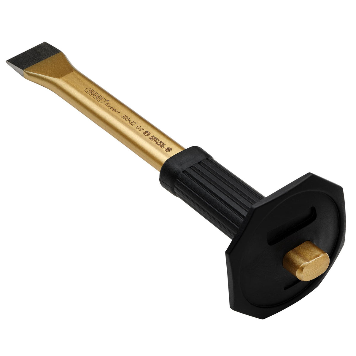 DRAPER Expert 300mm x 32mm Flat Cold Chisel with Hand Grip: Model No.109