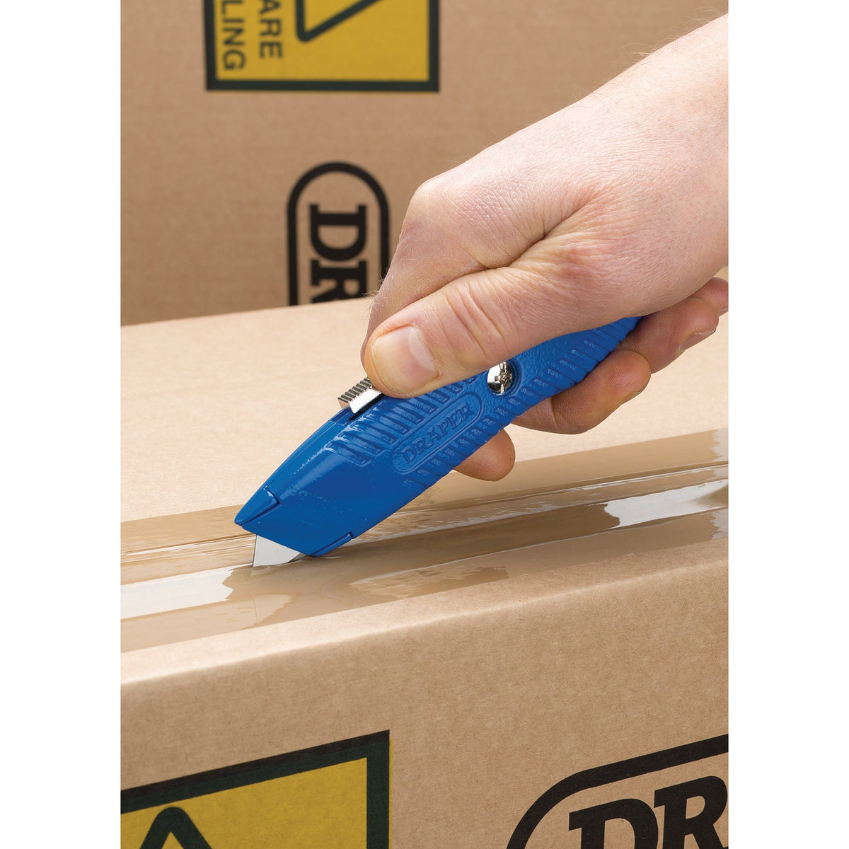 DRAPER Retractable Blade Trimming Knife with Five Spare Blades: Model No.TK203