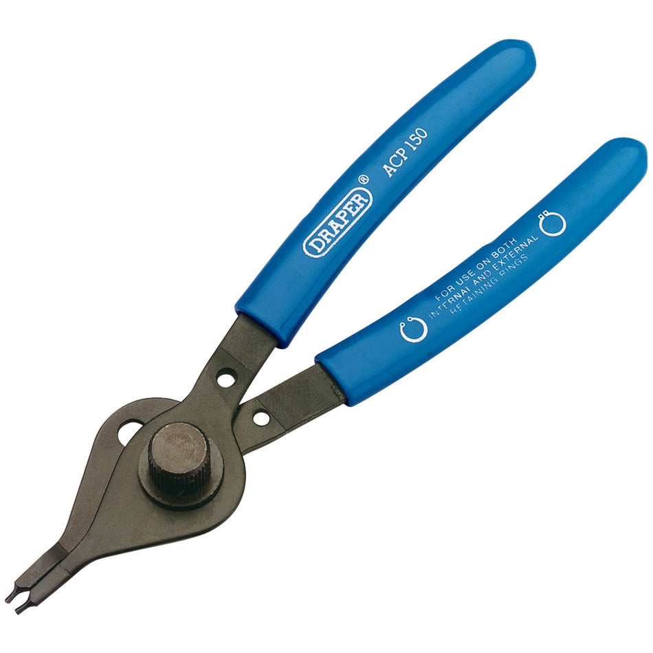 DRAPER Straight Nose Reversible Circlip Pliers: Model No.ACP150