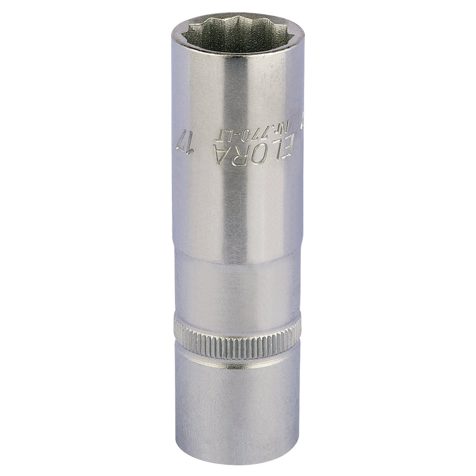 17mm 1/2in. Square Drive Deep Bi-Hexagon Socket: Model No.770-LT