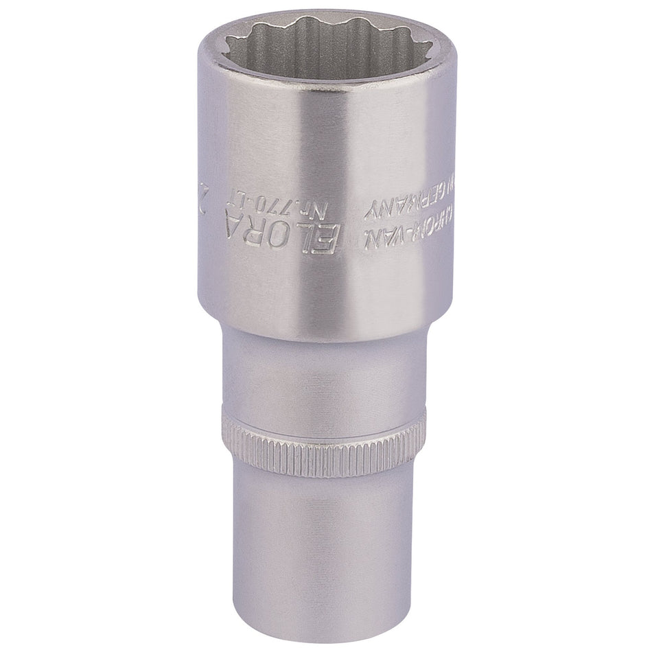 24mm 1/2in. Square Drive Deep Bi-Hexagon Socket: Model No.770-LT