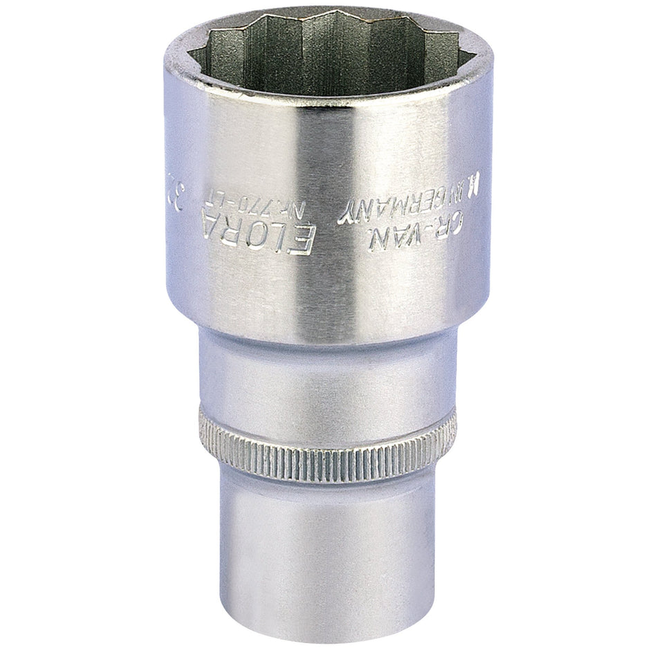 32mm 1/2in. Square Drive Deep Bi-Hexagon Socket: Model No.770-LT