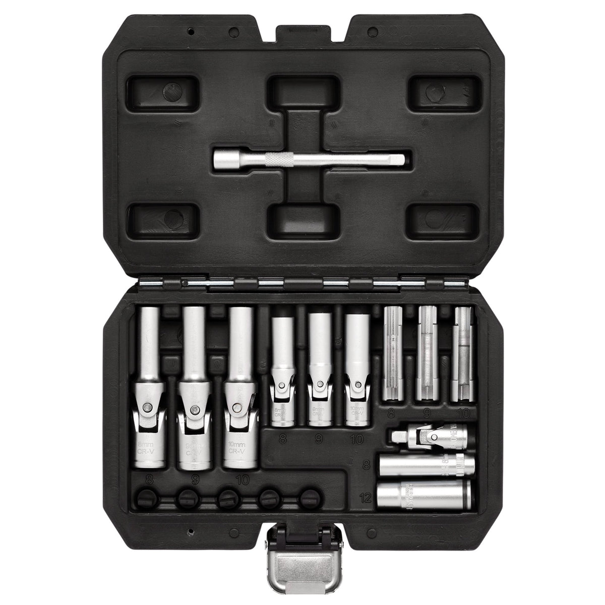 Thin Wall PSG Glow Plug Socket Set, 3/8" and 1/4" Sq. Dr. (18 Piece): No.GPSS-18PC