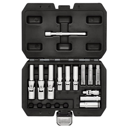 Thin Wall PSG Glow Plug Socket Set, 3/8" and 1/4" Sq. Dr. (18 Piece): No.GPSS-18PC