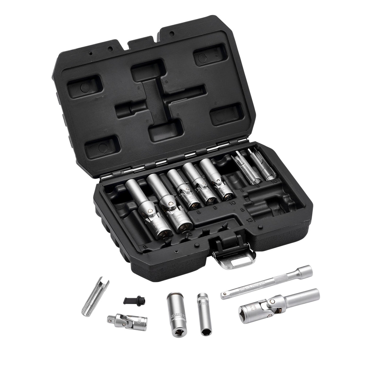 Thin Wall PSG Glow Plug Socket Set, 3/8" and 1/4" Sq. Dr. (18 Piece): No.GPSS-18PC