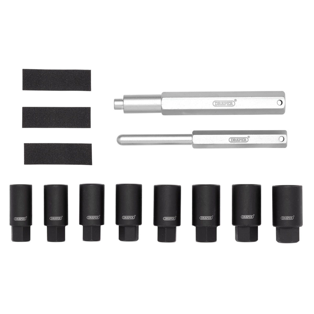 Locking Wheel Nut Removal Set (10 Piece): No.LWNR-10PC
