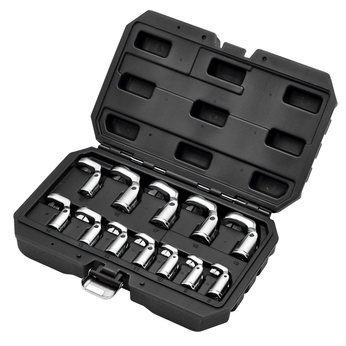 Flexible Crowfoot Socket Wrench Set, 3/8" Sq. Dr. (12 Piece): No.FCS-12PC