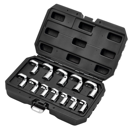 Flexible Crowfoot Socket Wrench Set, 3/8" Sq. Dr. (12 Piece): No.FCS-12PC