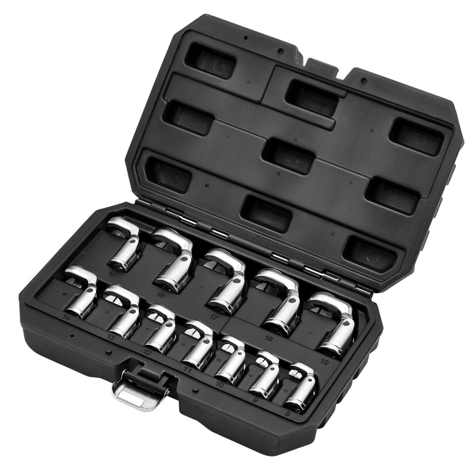 Flexible Crowfoot Socket Wrench Set, 3/8" Sq. Dr. (12 Piece): No.FCS-12PC
