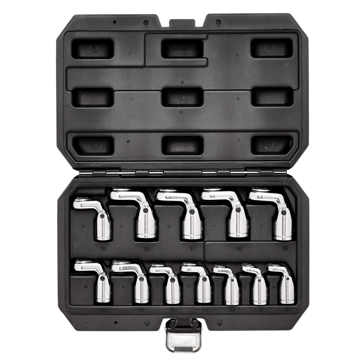 Flexible Crowfoot Socket Wrench Set, 3/8" Sq. Dr. (12 Piece): No.FCS-12PC